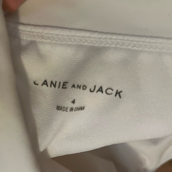 Janie and Jack Size 4 Yellow Striped Kids Swim One Piece - Picture 6 of 6